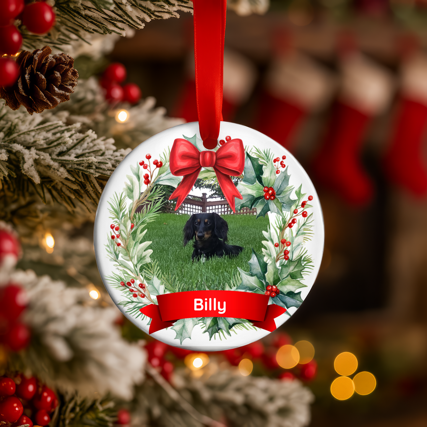 Personalized Pet Custom Photo Ornament