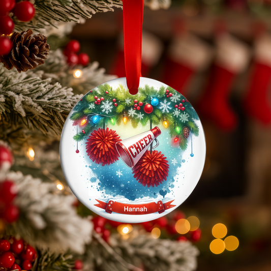 🎄 Personalized Cheer Christmas Ornament 🎄