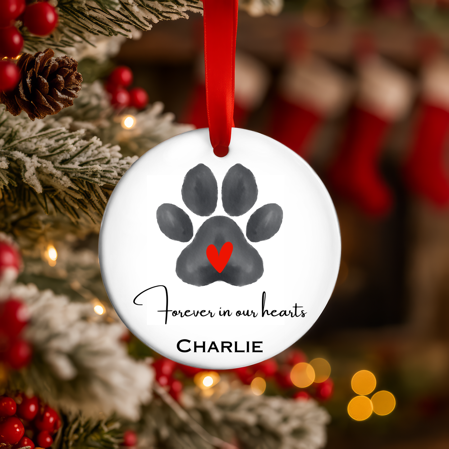 Personalized Pet Memorial Christmas Ornament