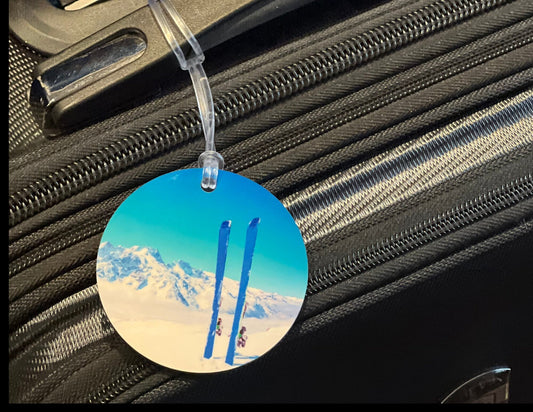 Personalized Ski luggage bag skibag ID tag